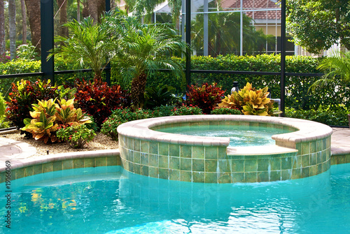 detail of swimming pool