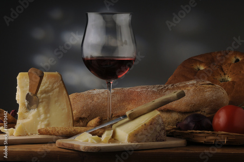 Obraz na płótnie Pane e formaggio - Antipasti