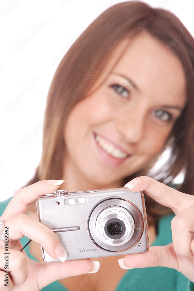 woman talking a picture