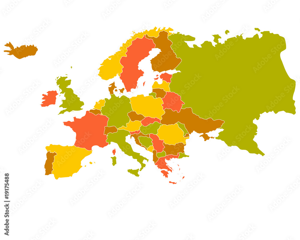 Fototapeta premium Europe map