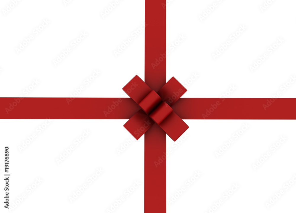 Beautiful Red ribbon and bow isolated on white background Beautiful Red ribbon and bow isolated on white background