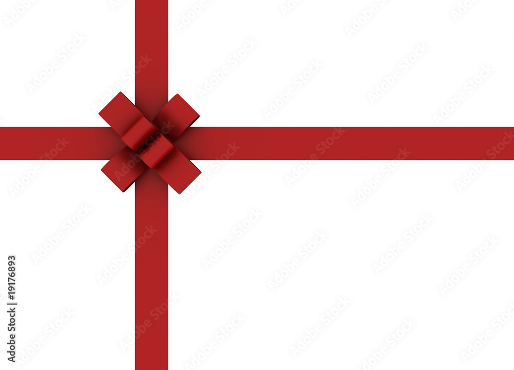 Beautiful Red ribbon and bow isolated on white background Beautiful Red ribbon and bow isolated on white background