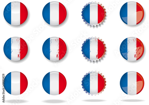 French buttons set