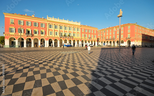 Plaza Massena Square in the city of Nice, France