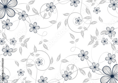 Abstract flowers background with place for your text