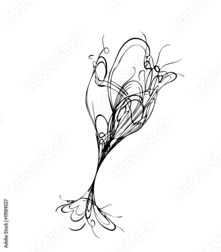 The stylized wine glass for fault