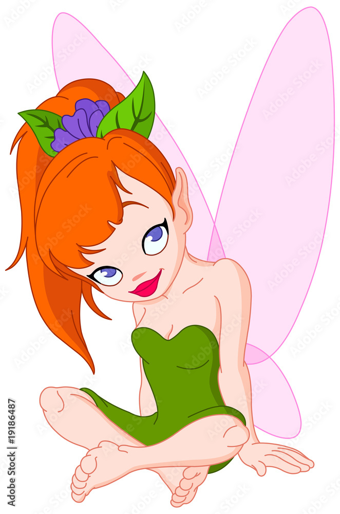 Cute sitting fairy Cute sitting fairy