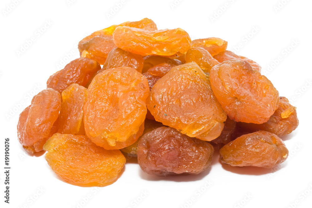 Dried apricot isolated on white background Dried apricot isolated on white background
