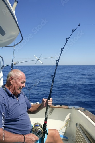 Angler senior big game sport fishing boat © lunamarina