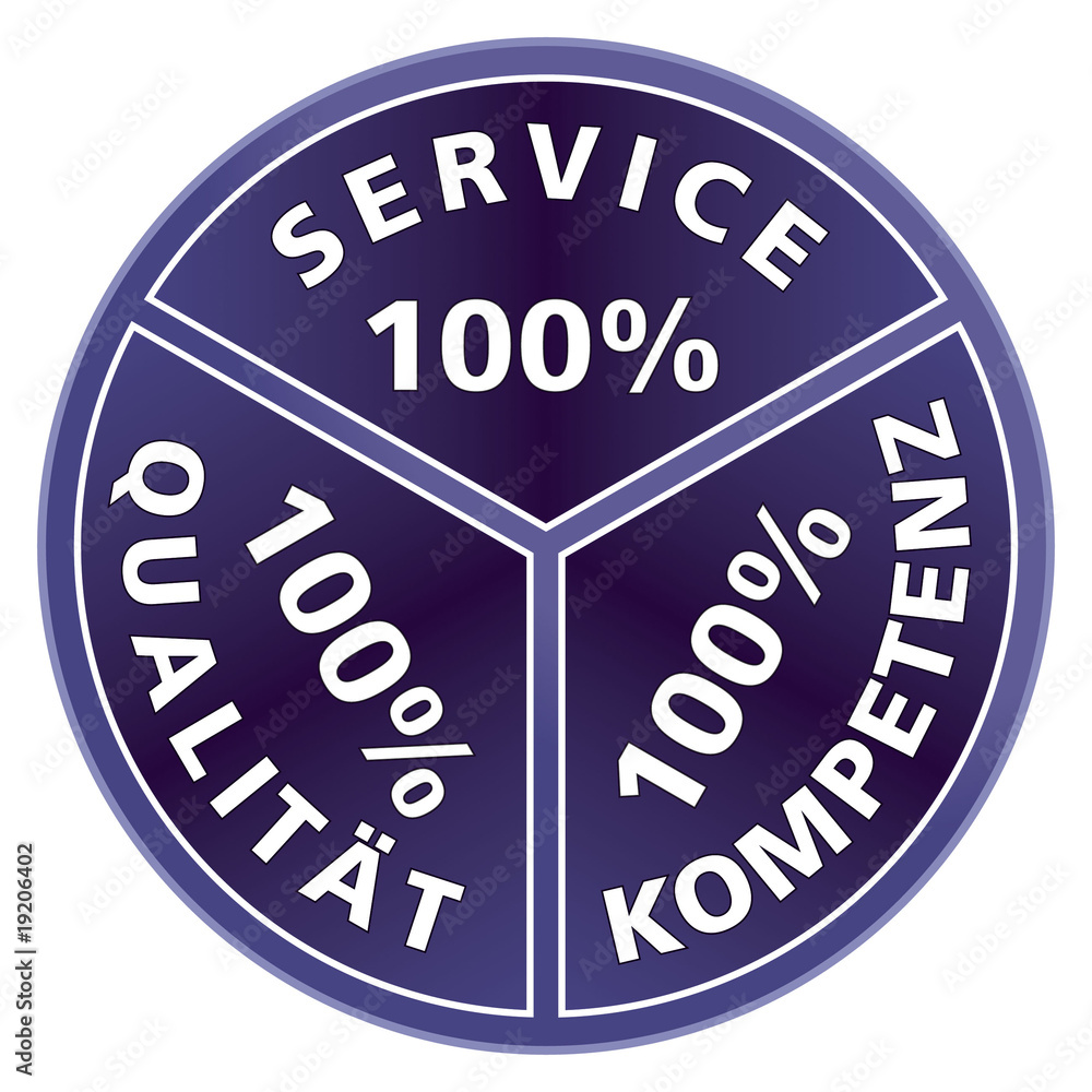 100% Service, 100% Qualität 100%, Kompetenz 100% Service, 100% Qualität 100%, Kompetenz