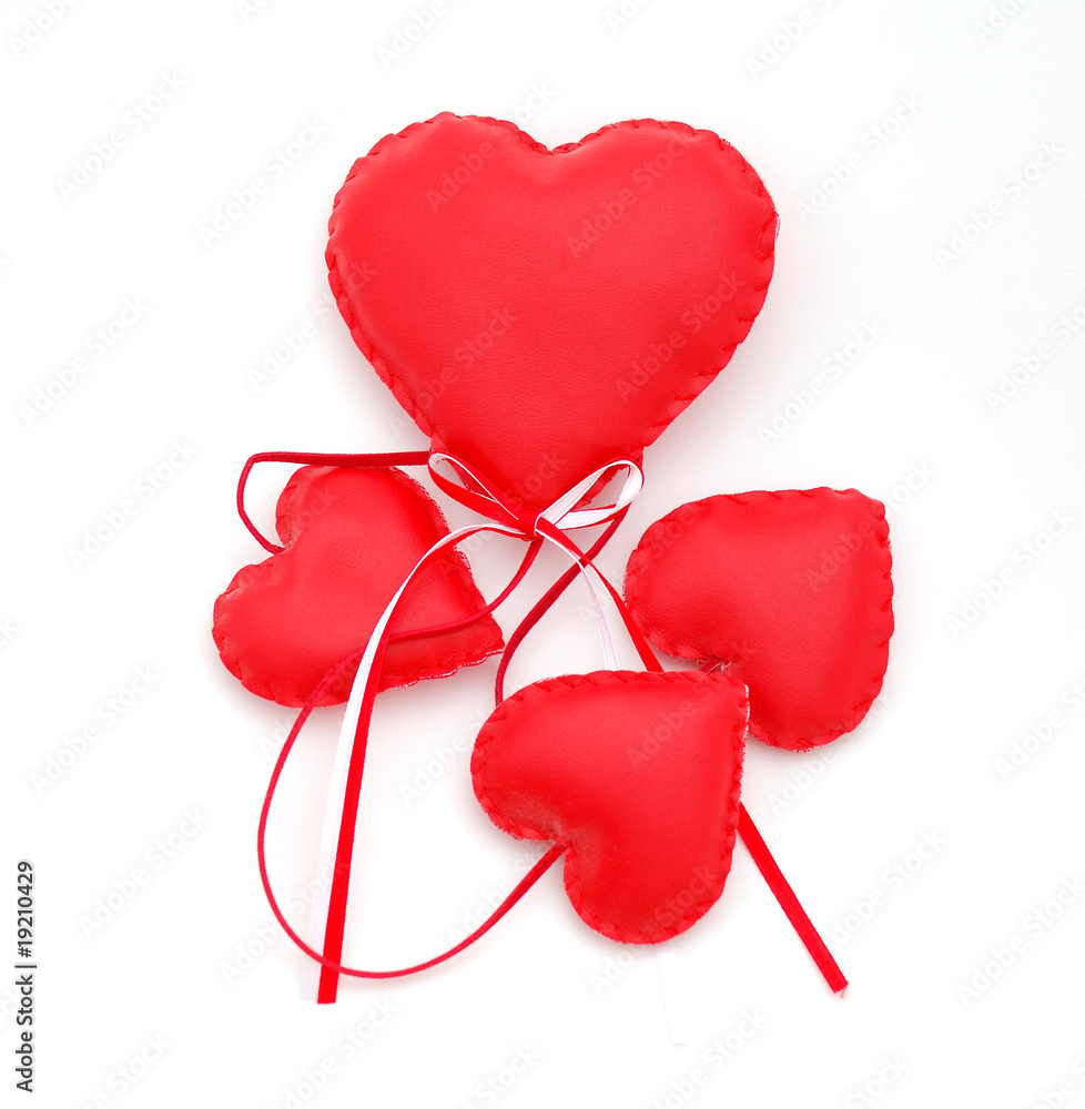 Fototapeta premium Plush hearts