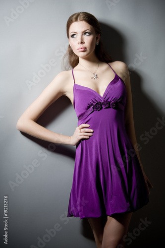 Studio portrait of a beautiful sexy young woman