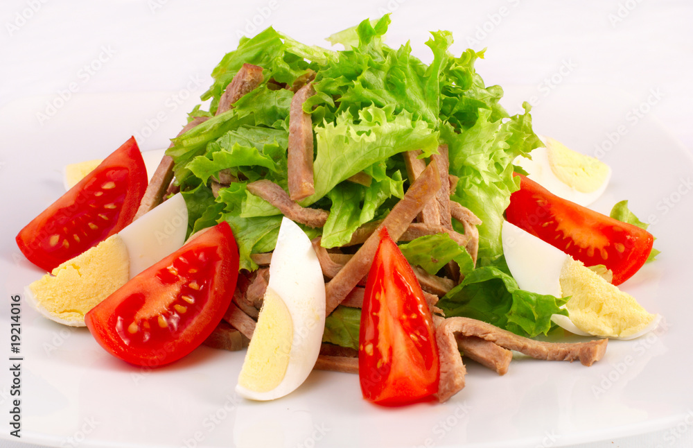 Fresh salad with vegetables