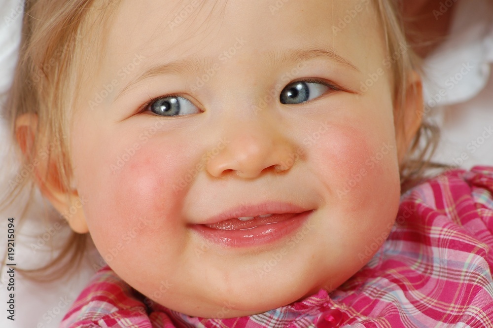Cute Baby smiling _ with blue eyes Cute Baby smiling _ with blue eyes