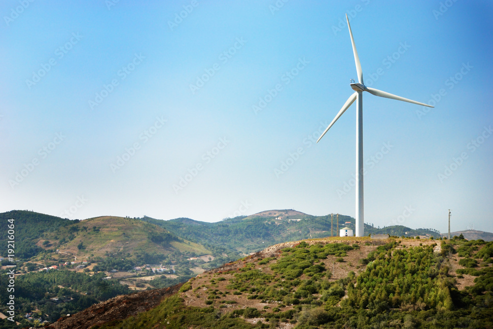 A wind turbine A wind turbine