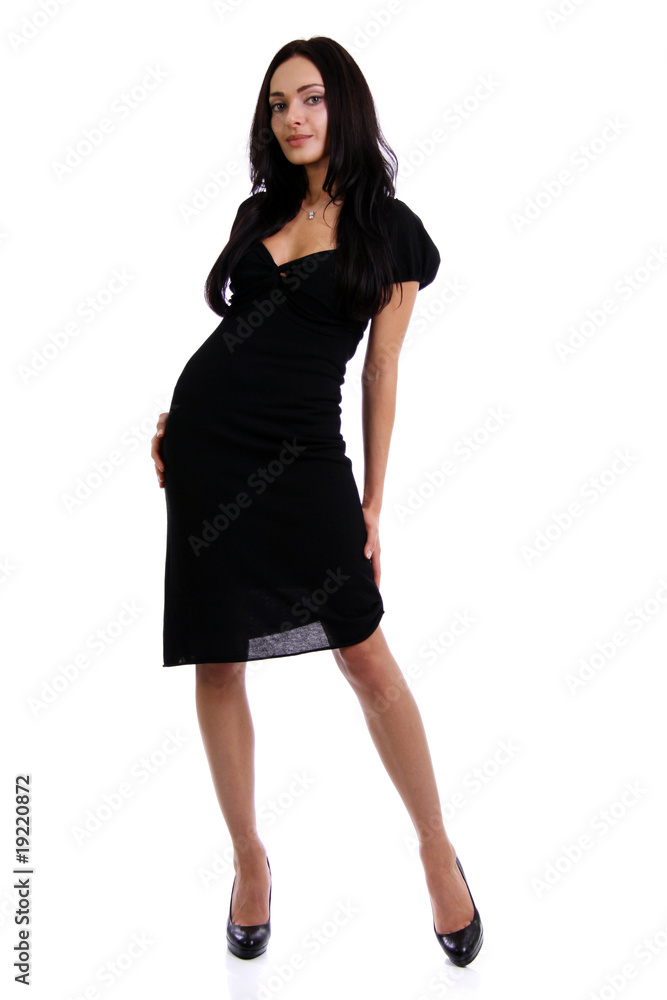 Full length of a beautiful young lady in dress Full length of a beautiful young lady in dress