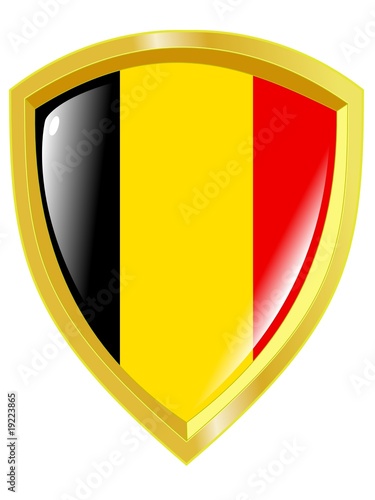 Golden emblem of Belgium