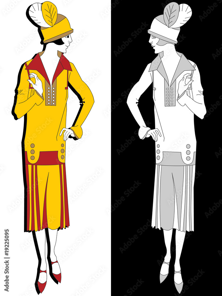 classic style retro model, vector illustration classic style retro model, vector illustration