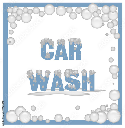 soapy car wash sign