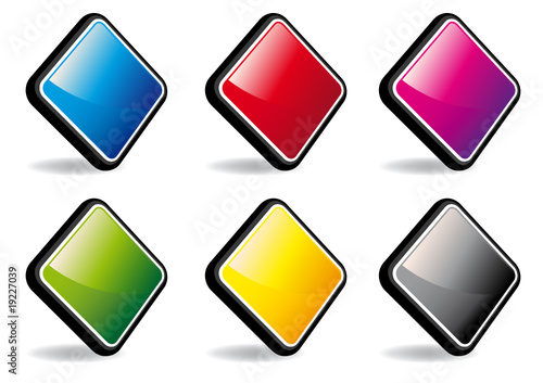 pastille effet 3d aqua couleur - 1