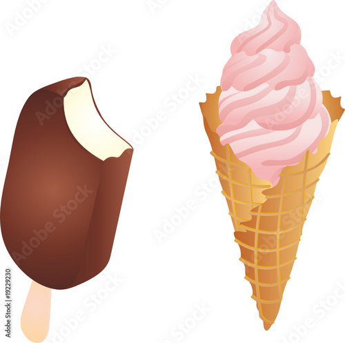 Ice cream vector photo