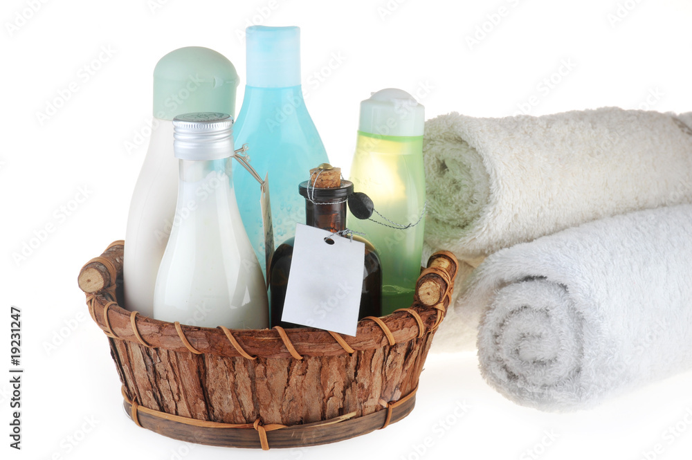 different cosmetic for body in basket different cosmetic for body in basket