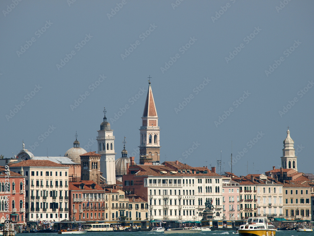 Fototapeta premium Venice - buildings along Giudecca Canal