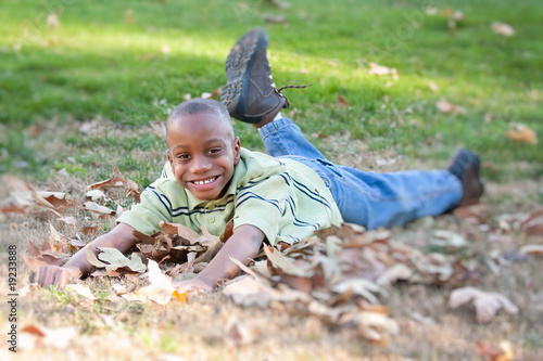 Cute Young African American...