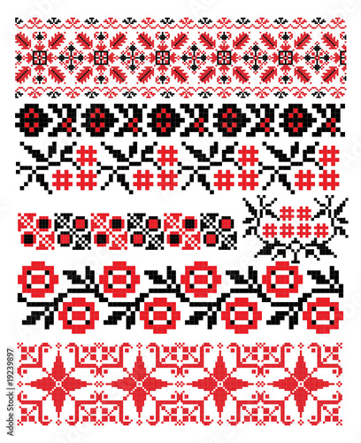 ukrainian russian embroider pattern