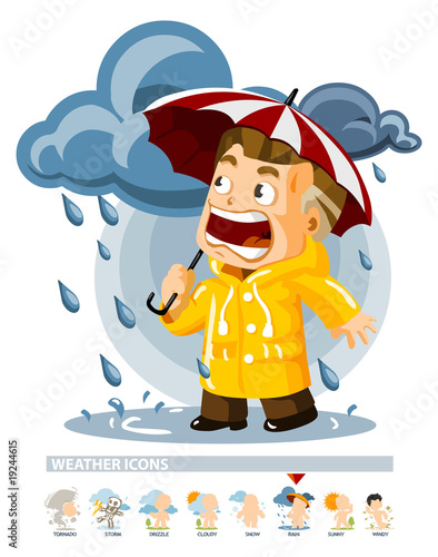 Rain. Weather Icon