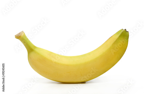 A banana isolated on white