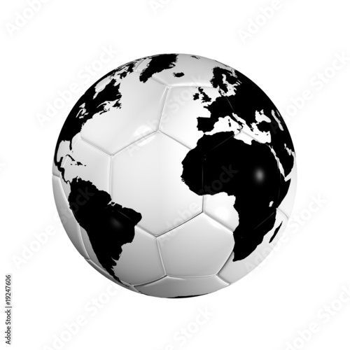 Soccer football ball World globe