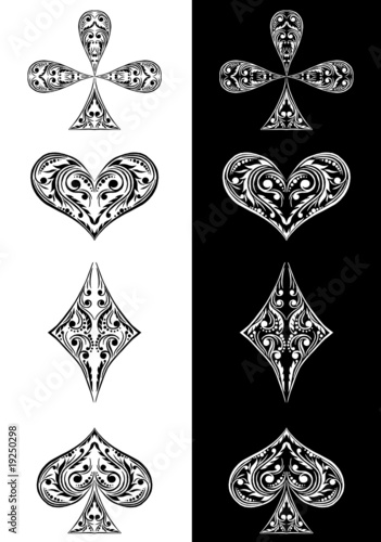 Vector card symbols