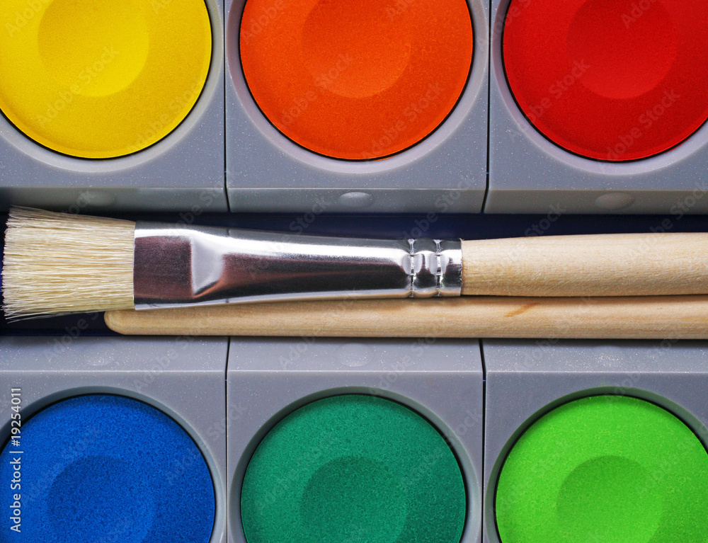 Fototapeta premium Tusche Kasten oder Deckfarbkasten