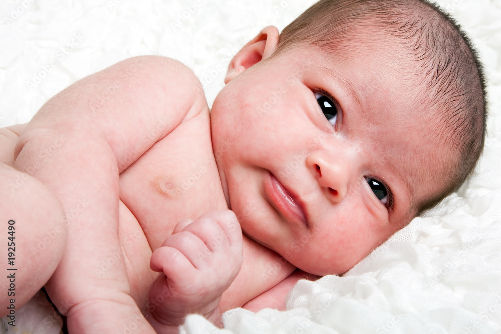 Cute infant closeup Cute infant closeup