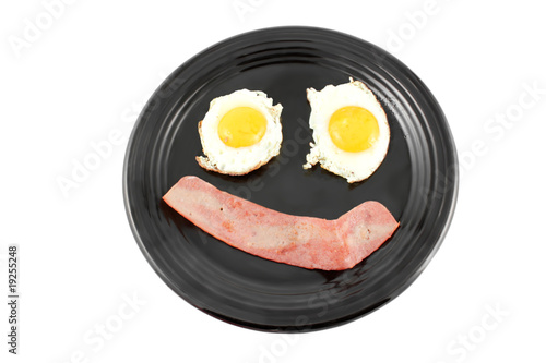 Bacon and eggs smile