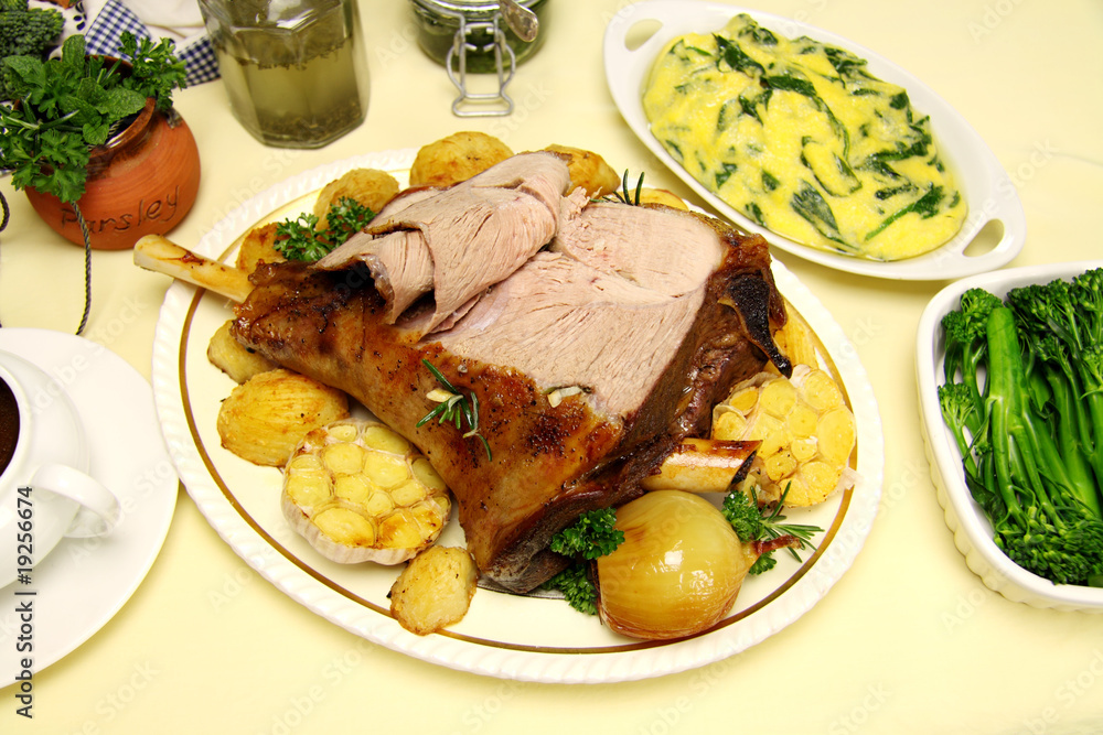 Carved Leg Of Lamb Carved Leg Of Lamb