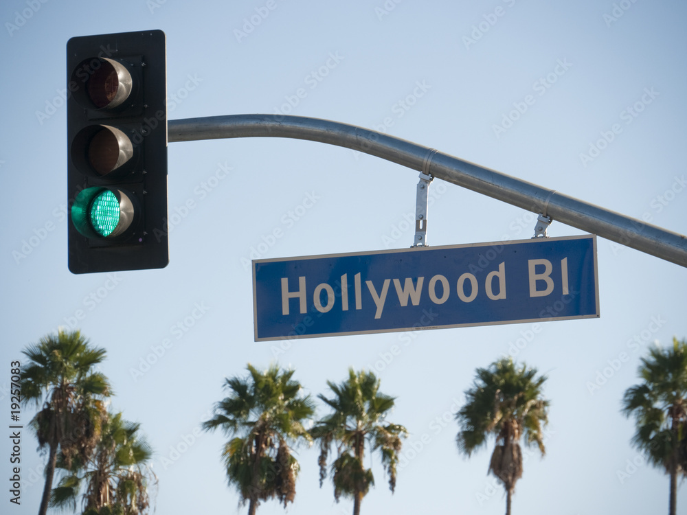 Obraz premium Hollywood Blvd Sign