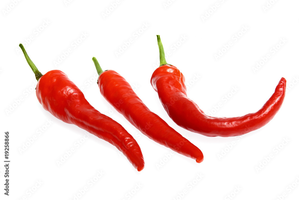 Fresh red hot chili pepper