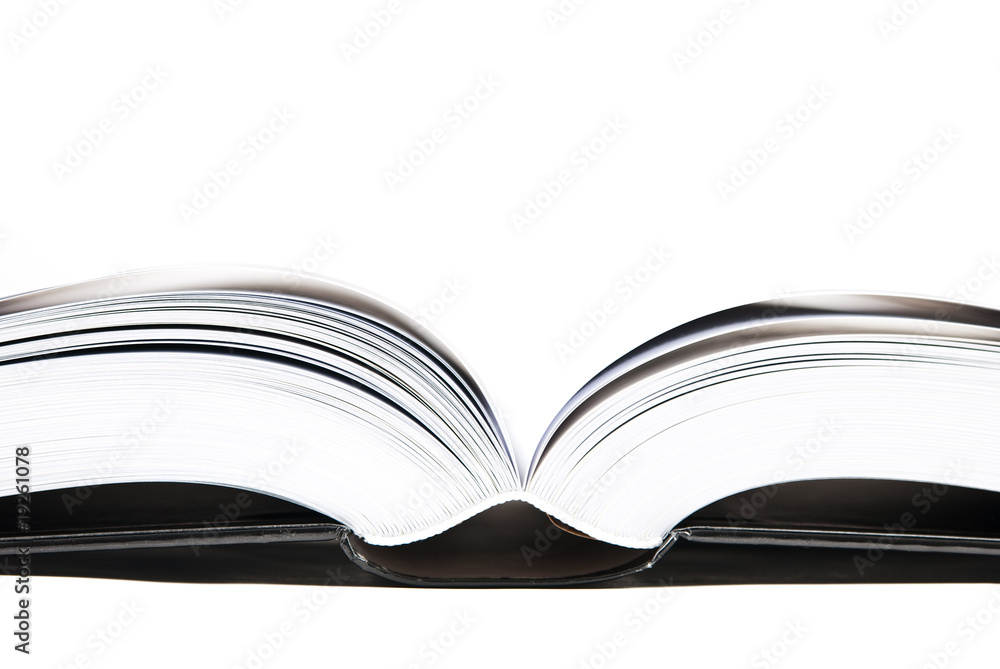 opened big book isolated on white background opened big book isolated on white background