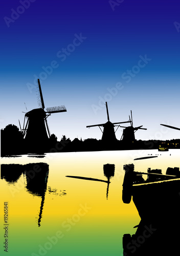 Paesaggi dal mondo - I mulini diKinderdijk - Olanda