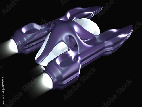 Fototapeta Naklejka Na Ścianę i Meble -  Vaisseau spatial biomécanique