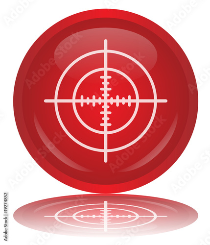 Bouton Web VISEUR (Objectif Cible But Performance Mire Vecteur)
