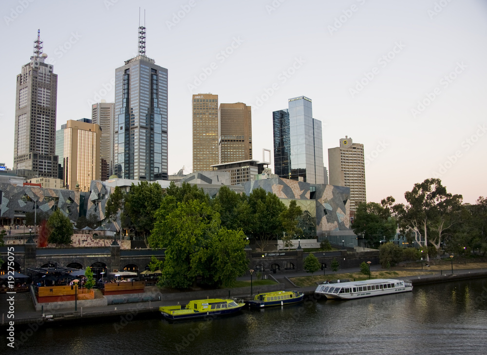 Melbourne yarra river afternoon