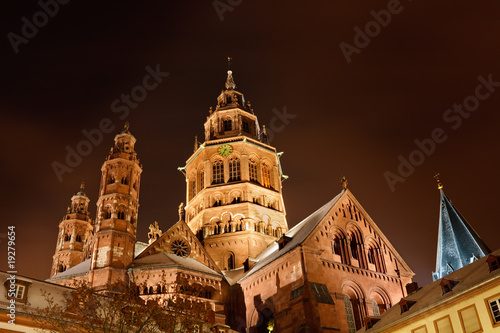 Mainz Cathedral (Mainzer Dom) on a Cold Winter's Night
