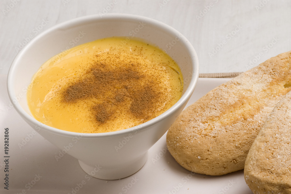 Custard. Custard.