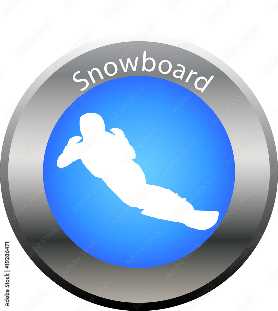 button winterspiele snowboard - obrazy, fototapety, plakaty 