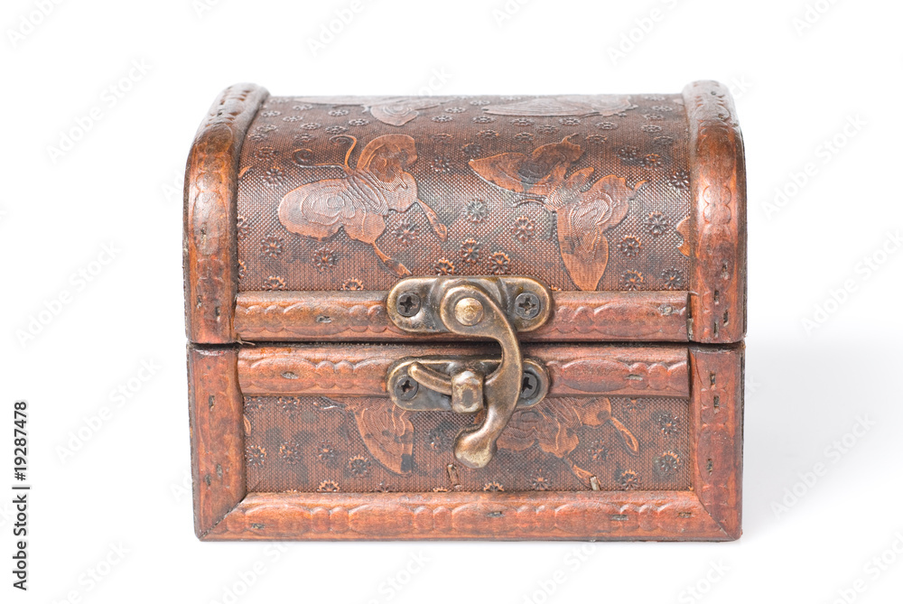wooden chest isolated on white wooden chest isolated on white