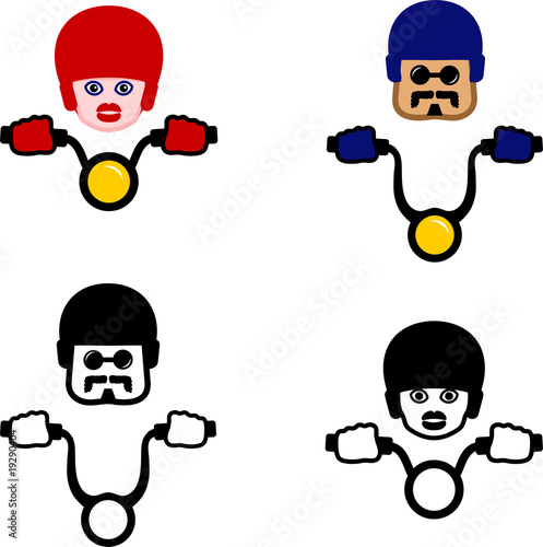 motorcycle riders set