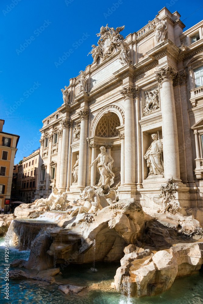 The Famous Trevi Fountain, rome, Italy.